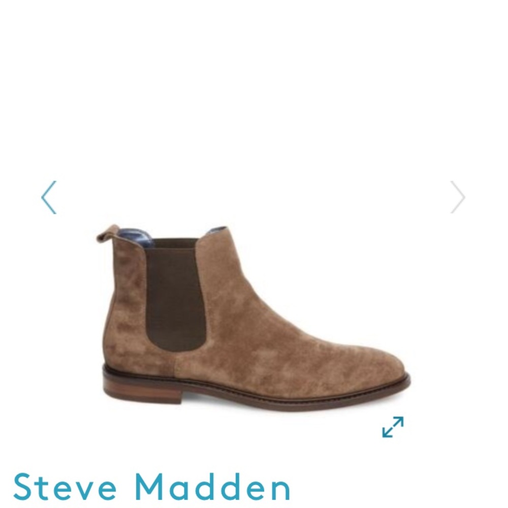 Steve Madden Suede Chelsea Boots, Brand New Cond
